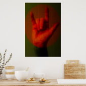 ASL Sign I Love You ポスター (キッチン)