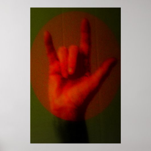 ASL Sign I Love You ポスター (正面)