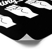 Asl Sign Language Bring Me Beer Deaf  ポスター (角)