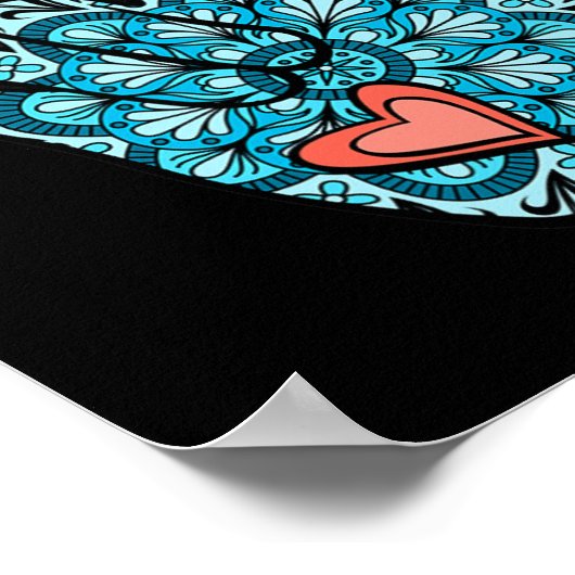 Asl Sign Language I Love You Gesture JapanハートろうAw ポスター (角)