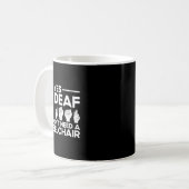 Asl Sign Language Yes I'm Deaf  コーヒーマグカップ (正面左)