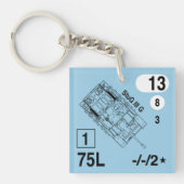 ASL StuG IIIG Keychain Fob キーホルダー (正面)