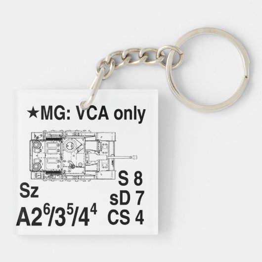 ASL StuG IIIG Keychain Fob キーホルダー (裏面)