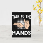 Asl Talk To The Hands American Sign Language 1  カード (黄色い花)