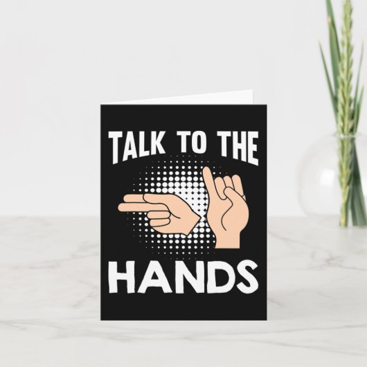 ASL Talk to the Hands American Sign Language 1 カード (正面)