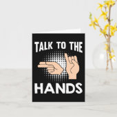 ASL Talk to the Hands American Sign Language 1 カード (黄色い花)