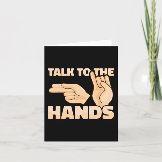ASL Talk to the Hands American Sign Language 2 カード (正面)