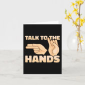 ASL Talk to the Hands American Sign Language 2 カード (黄色い花)