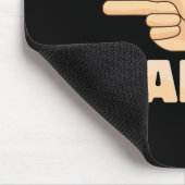ASL Talk to the Hands American Sign Language 2 マウスパッド (コーナー)