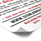 ASL Thumbs-up Gesture Sign Language Course Advert ポスター (角)