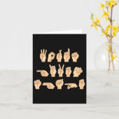 Asl Words Given Shape American Sign Language 1  カード (黄色い花)