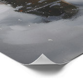 Aslan Lamppost Narnia Art Poster, Lion Printable ポスター (角)