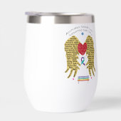 ASLSEO – ウォーターボトル2デザイン金ゴールドと青 (右面)