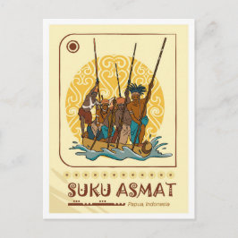 Asmat Papua Indonesia Travel ポストカード
