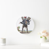 Asmodaiの憤りの鬼 ラウンド壁時計 (ホーム)