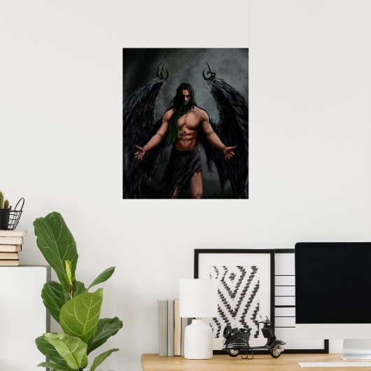 Asmodeus Print ポスター (ホームオフィス)