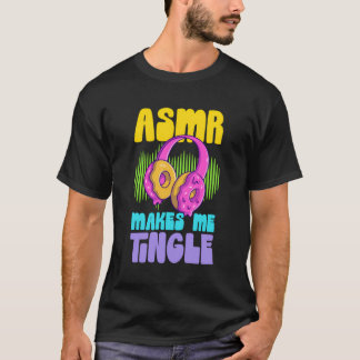 Asmrは私をティングルレトロドナッツヘッドフォンアmr A Tシャツ