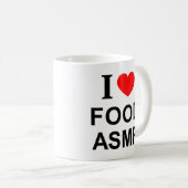 ASMRフード大好き ASMRフードが好き ASMRフードを愛してる コーヒーマグカップ (正面右)