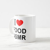 ASMRフード大好き ASMRフードが好き ASMRフードを愛してる コーヒーマグカップ (正面左)
