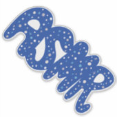 ASMRブルーティングルズハンドレット シール (正面)