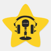 ASMRロゴ 星シール (正面)