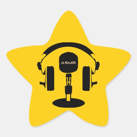ASMRロゴ 星シール (正面)