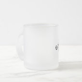 ASMR 3D文字 フロストグラスマグカップ (正面左)