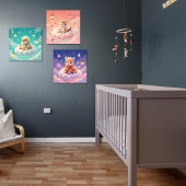 ASMR Alpaca, Chick, Kitten Wall Art Set of 3