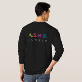 ASMR Junkie ブラックエディション Tシャツ (裏面フル)