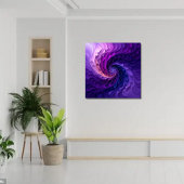 ASMR Shades of Purple Zentangleスパイラルポスター ポスター