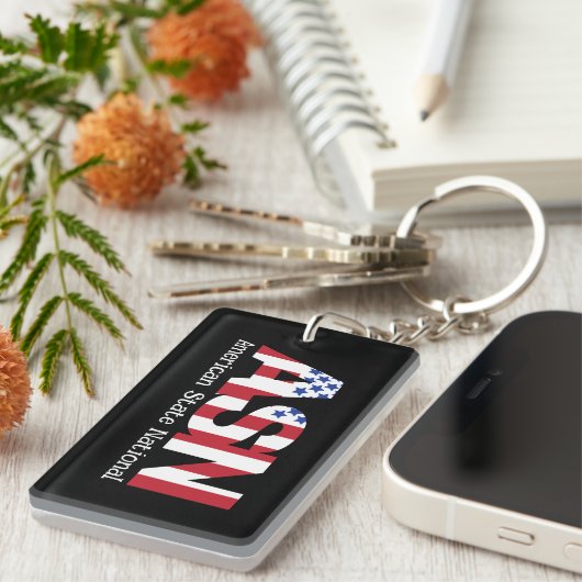 ASN – アメリカ州ナショナル キーホルダー (正面右)