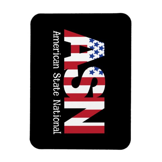 ASN – アメリカ州ナショナル マグネット (縦)