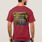 Asnières (スキフ)のルノアールのセーヌ河カリフォルニア1879年 tシャツ (裏面)