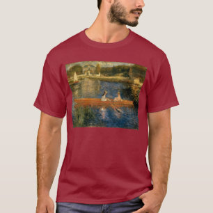 Asnières (スキフ)のルノアールのセーヌ河カリフォルニア1879年 tシャツ