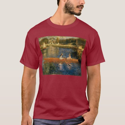 Asnières (スキフ)のルノアールのセーヌ河カリフォルニア1879年 tシャツ (正面)