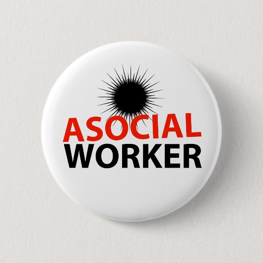Asocial労働者 缶バッジ (正面)