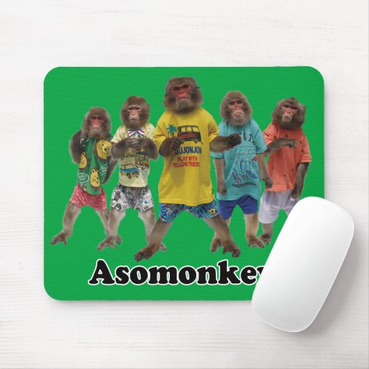 Asomonkeyマウスパッド。アソモンキみーんなのマウスパッド マウスパッド (マウス)