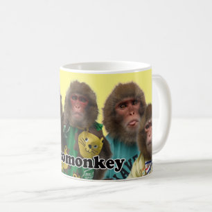 Asomonkey mug. Asomonkeyみんなの コーヒーマグカップ