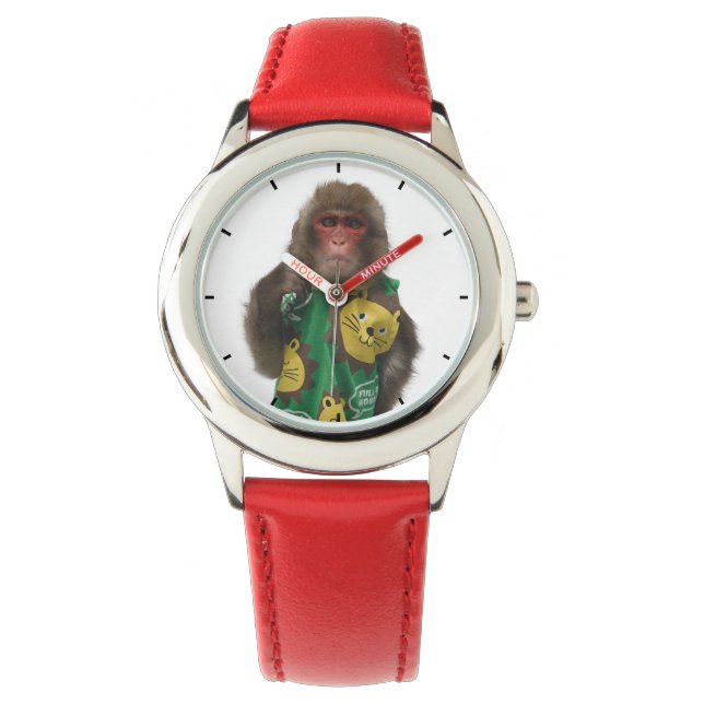 Asomonkey Siotaro children's watches.　しおたろうの子供用 腕時計 (正面)