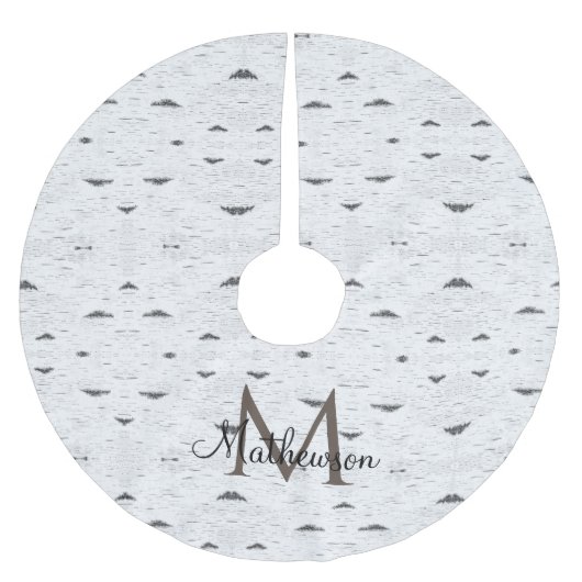 ASP素朴《植物》アスペン素朴バーククリスマスツリースカート ブラッシュドポリエステルツリースカート (正面)