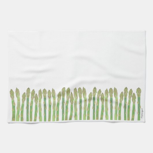 Asparagus Kitchen Towel キッチンタオル (横)