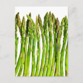 Asparagus on White Customizable – 野菜 ポストカード (正面)