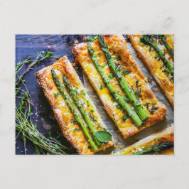 Asparagus Puff Pastry Sticks with Sesame シーズンポストカード