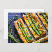 Asparagus Puff Pastry Sticks with Sesame シーズンポストカード (正面/裏面)