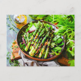 Asparagus Salad with Mixed Greens シーズンポストカード
