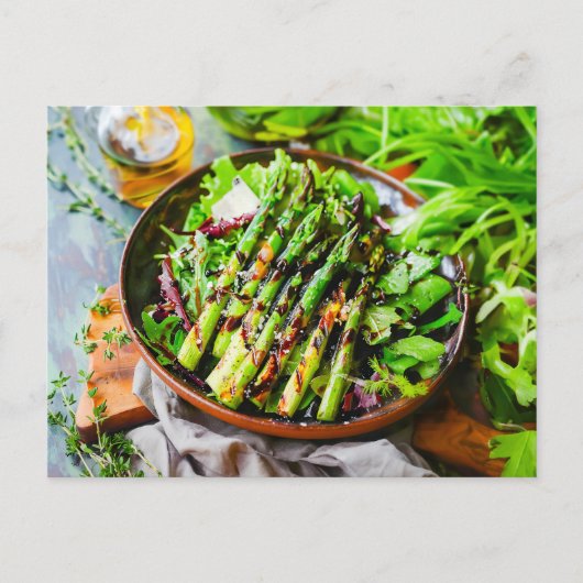Asparagus Salad with Mixed Greens シーズンポストカード (正面)