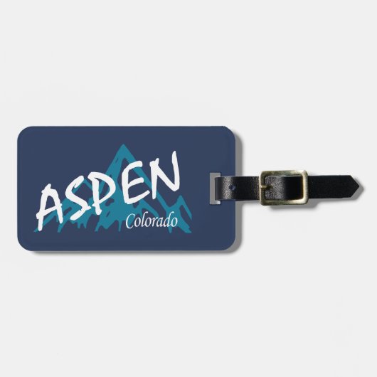 Aspen Colorado Mountains ラゲッジタグ (正面横)