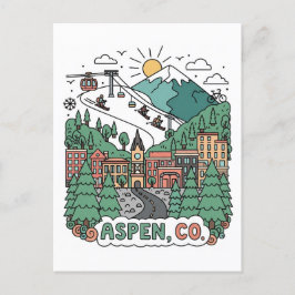 Aspen Colorado Travel ポストカード