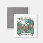 Aspen Colorado Travel マグネット (正面/裏面)