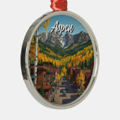 Aspen Colorado Travel メタルオーナメント (右)